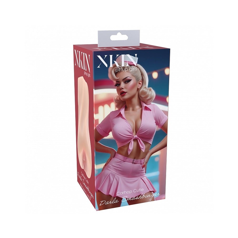xkin-pinup-girls-darla-smashburger-stroker-beige Xkin Pinup Girls Darla Smashburger Stroker Beige - Image 1