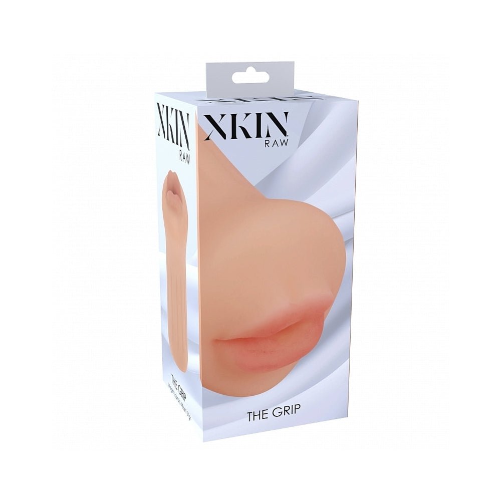 xkin-raw-the-grip-stroker-beige Xkin Raw The Grip Stroker Beige - Image 1