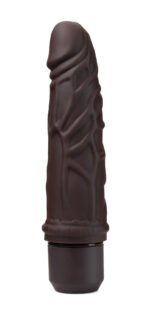Dr. Skin Silicone - Dr. Robert - 7 Inch Vibrating Dildo - Brown - Image 10
