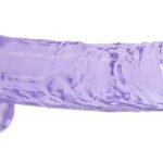9 Inch Realistic Dildo With Balls - Purple