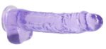 9 Inch Realistic Dildo With Balls - Purple