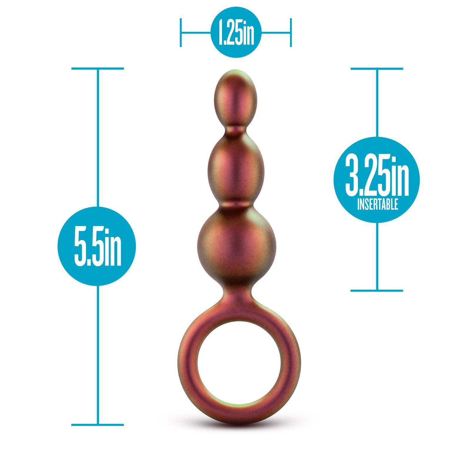 Anal Adventures Matrix - Beaded Loop Plug - Copper image 0 Anal Adventures Matrix - Beaded Loop Plug - Copper - Image 1