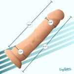Easy Riders 7" Silicone Dildo - Light - Image 3