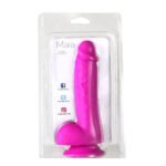 Josi Silicone Realistic Suction Cup Dong - Dark Purple - Image 2