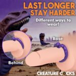 Slitherine Silicone Cock Ring - Purple - Image 5