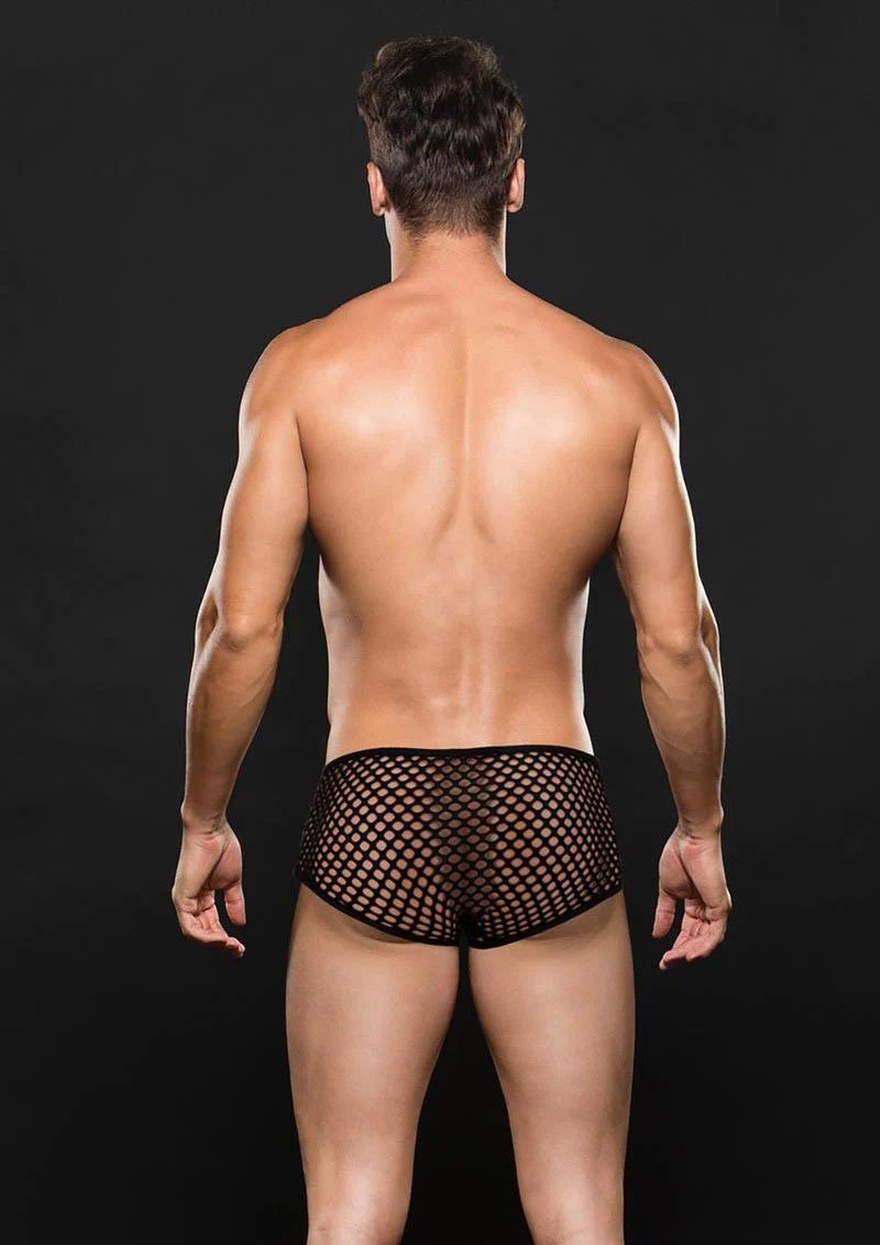 Modern Fishnet Trunk - Medium/large - Black image 0 Modern Fishnet Trunk - Medium/large - Black - Image 1