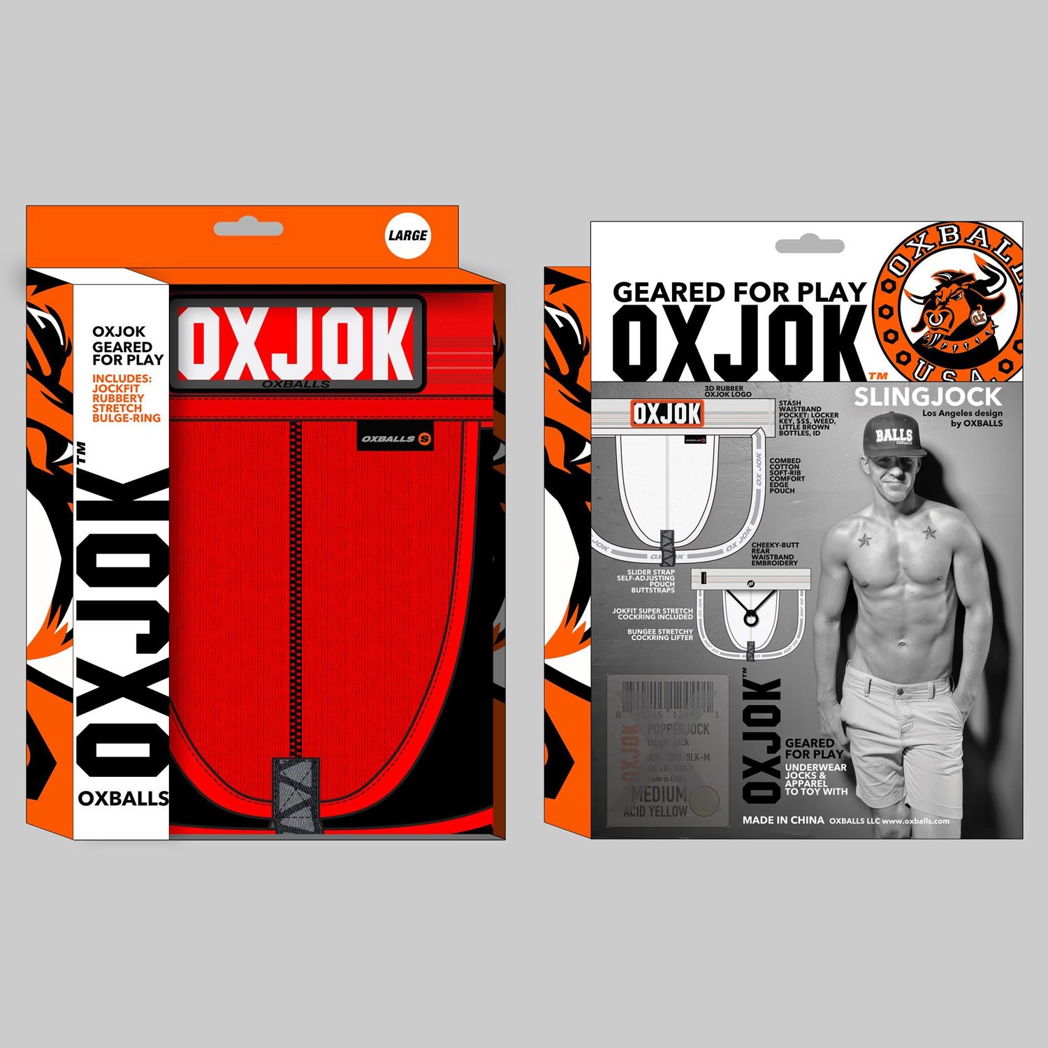 Slingjock Upthrust Slider-Strap Jock Red Hot - Medium image 0 Slingjock Upthrust Slider-Strap Jock Red Hot - Medium - Image 1