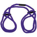 Merci - Restrain - 6mm Hemp Wrist or Ankle Cuffs - Violet - Image 4