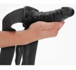 Hollow Strap-on Without Balls 6 Inch - Black - Image 4