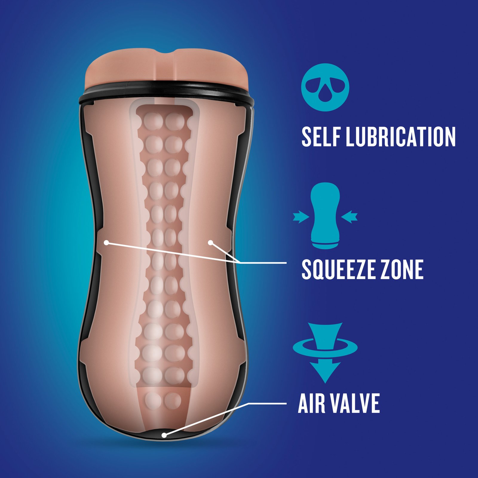 Coverboy - the Surfer Dude - Self Lubricating Stroker - Beige image 0 Coverboy - the Surfer Dude - Self Lubricating Stroker - Beige - Image 1