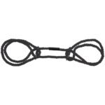 Merci - Restrain - 6mm Hemp Wrist or Ankle Cuffs - Black - Image 2