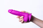 Josi Silicone Realistic Suction Cup Dong - Dark Purple - Image 3