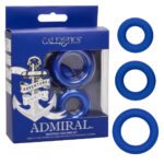 Admiral Universal Cock Ring Set - Blue - Image 5