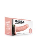 Vibrating Hollow Strapon Without Balls 6 Inch - Balls 6 Inch - Flesh - Image 5