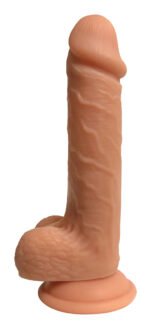 Easy Rider 7 Inch Dual Density Dildo With Balls - Light - Image 2