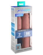 Fantasy X-Tensions Elite 9 Inch Sleeve Vibrating  3 Inch Plug With Remote - Light - Image 3