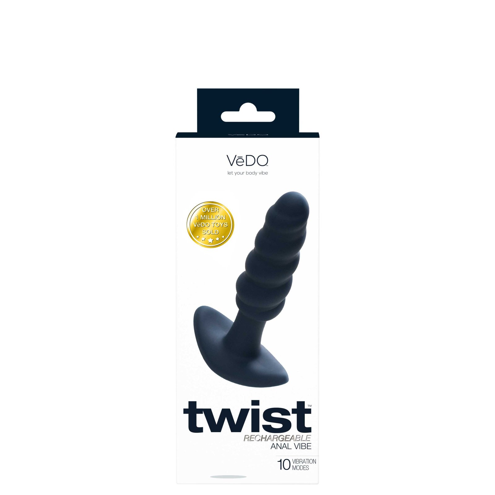 Twist Rechargeable Anal Vibe - Black Pearl image 0 Twist Rechargeable Anal Vibe - Black Pearl - Image 1