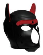 Spike Neoprene Puppy Hood - Red - Image 3