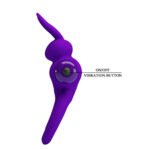 Pretty Love Vibrant Penis Ring III - Purple - Image 3