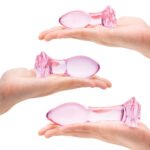 3 Pc Rosebud Butt Plug Set - Pink - Image 2