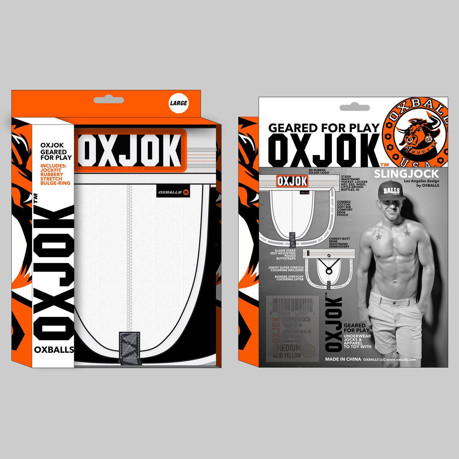 Slingjock Upthrust Slider-Strap Jock White Snow - Small image 0 Slingjock Upthrust Slider-Strap Jock White Snow - Small - Image 1