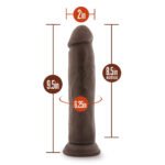 Dr. Skin Plus - 9 Inch Posable Thick Dildo - Chocolate - Image 4