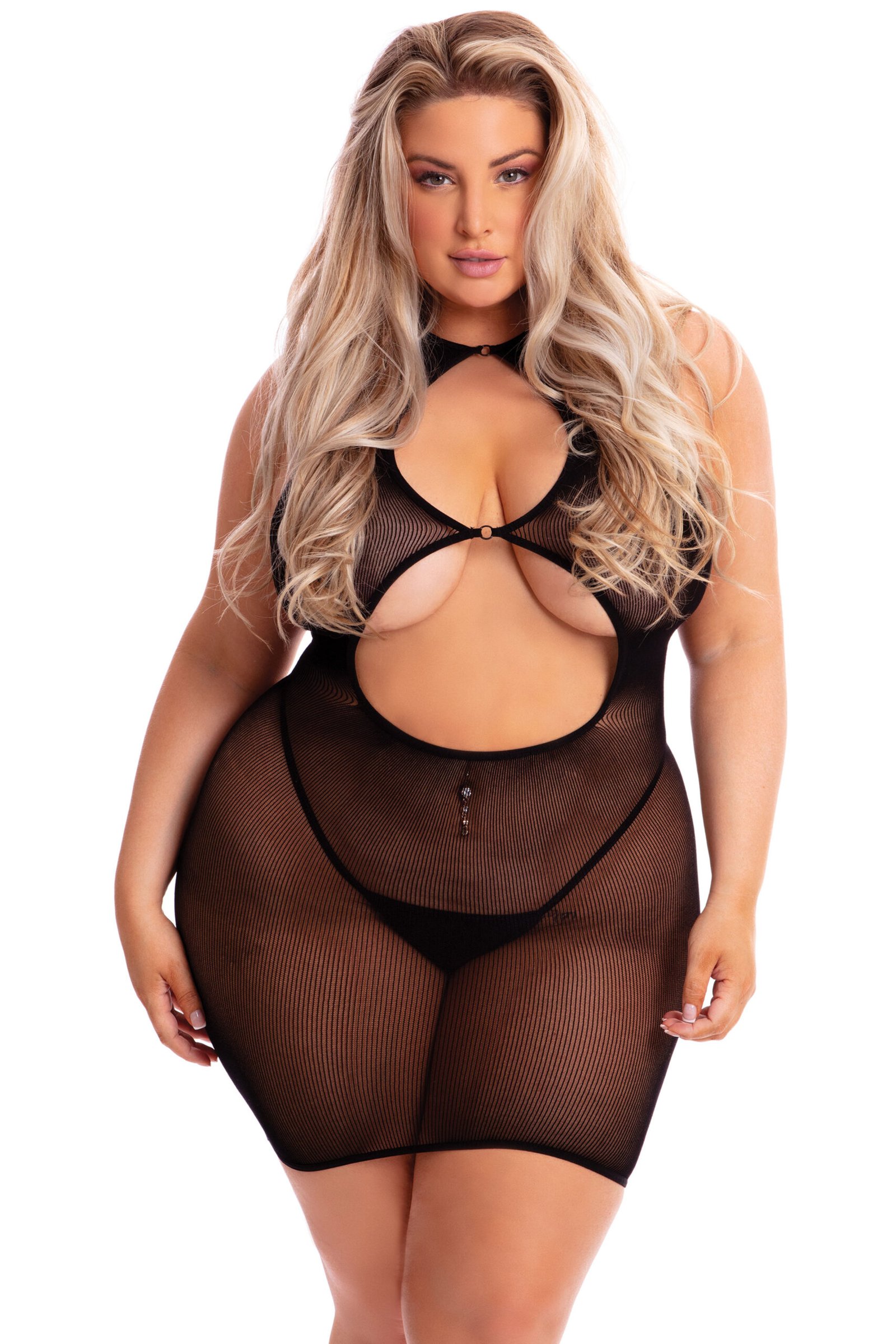 Follow Me Mini Dress - Queen Size - Black image 0 Follow Me Mini Dress - Queen Size - Black - Image 1