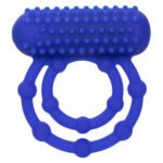 Silicone Rechargeable 10 Bead Maximus Ring - Blue - Image 5