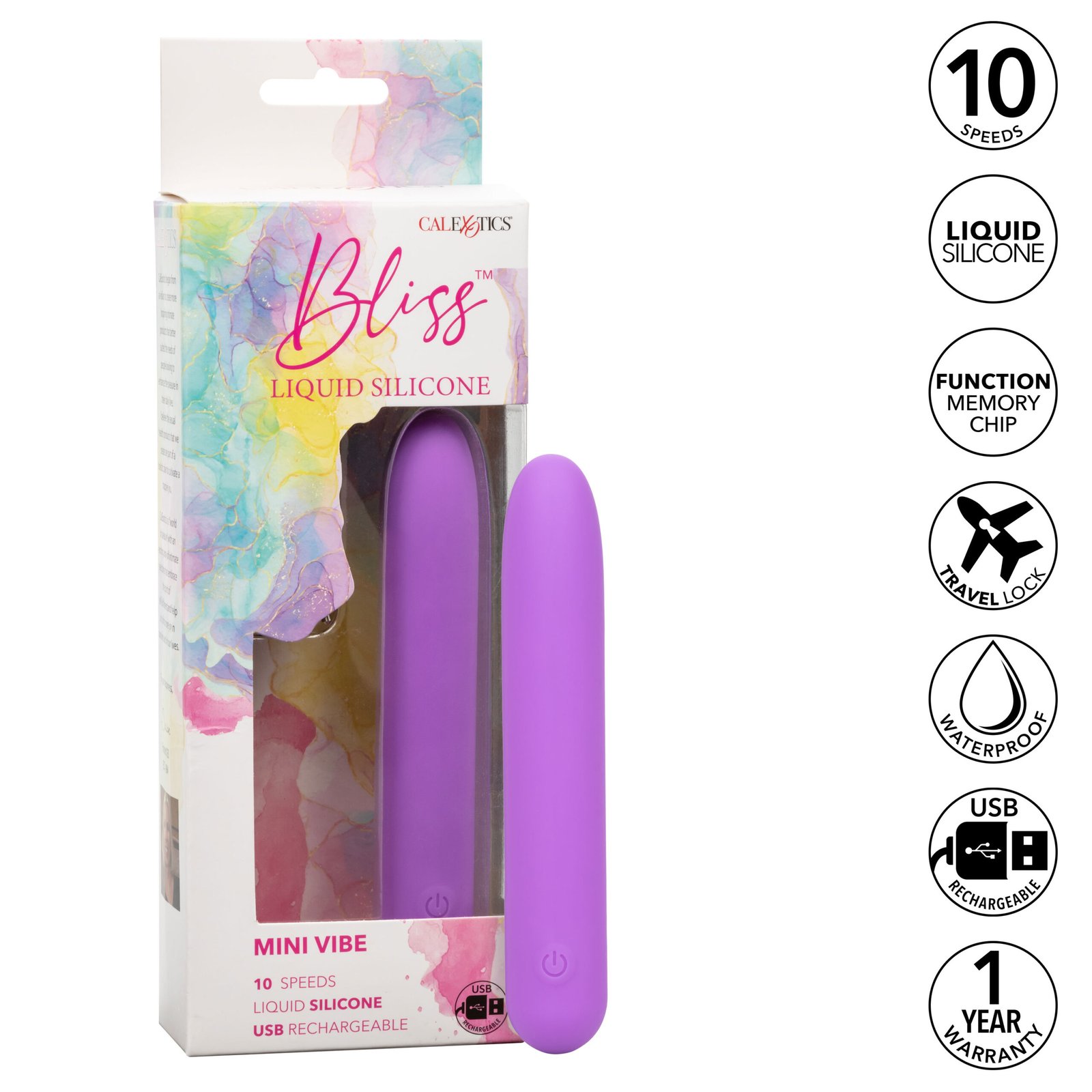 Bliss Liquid Silicone Mini G Vibe - Purple image 0 Bliss Liquid Silicone Mini G Vibe - Purple - Image 1