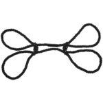 Merci - Restrain - 6mm Hemp Wrist or Ankle Cuffs - Black - Image 5
