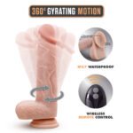 Dr. Skin Silicone - Dr. Ethan - 8.5 Inch Gyrating Dildo - Beige - Image 7
