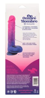 Naughty Bits Ombre Hombre XL Vibrating Dildo - - Pink/purple - Image 3