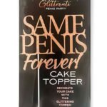 Glitterati Same Penis Cake Topper