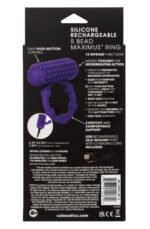 Silicone Rechargeable 5 Bead Maximus Ring - Purple - Image 2