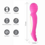 Zoe Twisty Dual Vibrating Pleasure Wand - Pink - Image 2