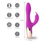 Skyler Silicone Bendable Rabbit - Purple - Image 3