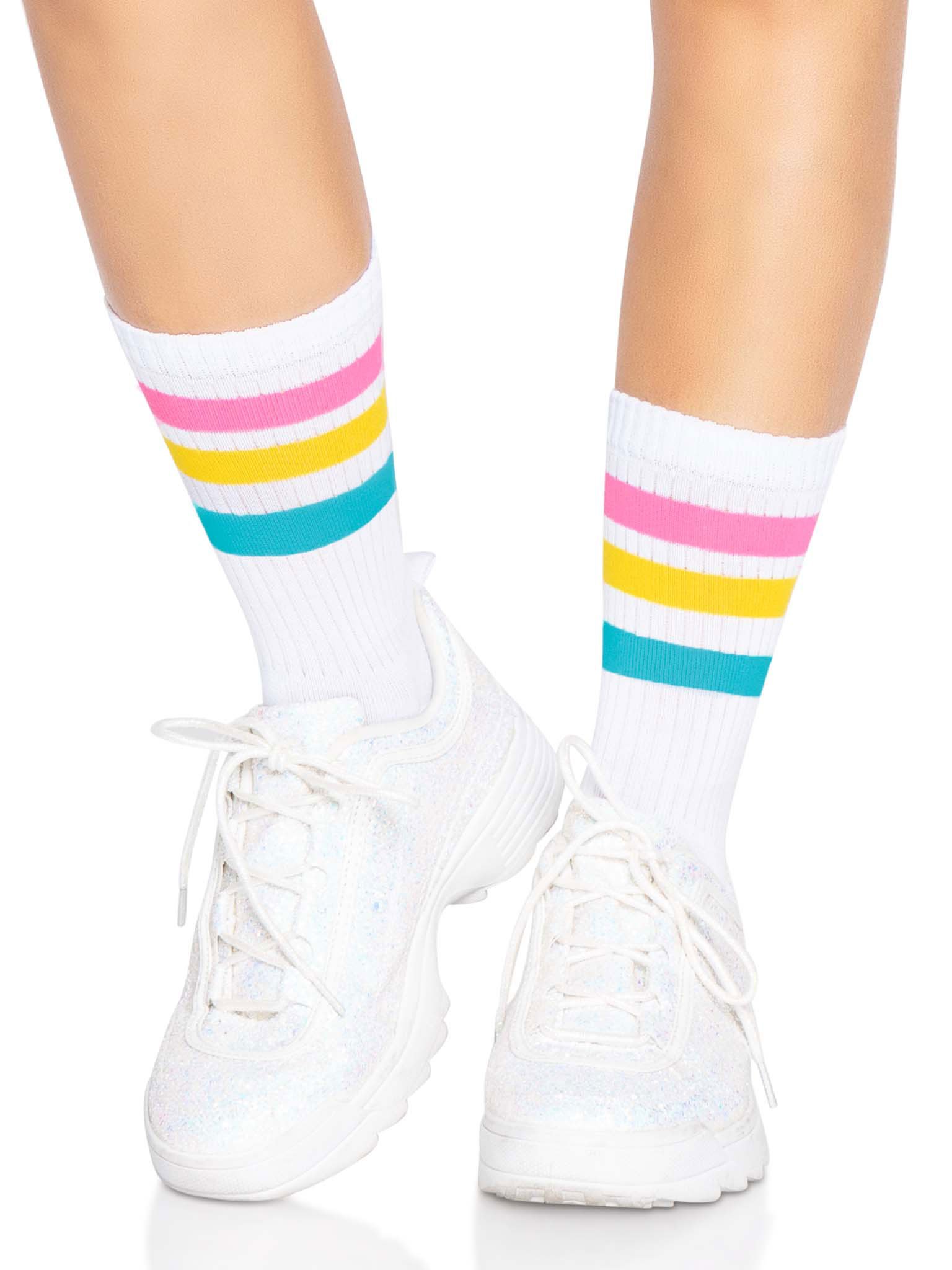 Pride Crew Socks - One Size - Pansexual image 0 Pride Crew Socks - One Size - Pansexual - Image 1