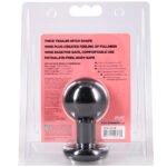 Round Butt Plug Medium - Black - Image 2