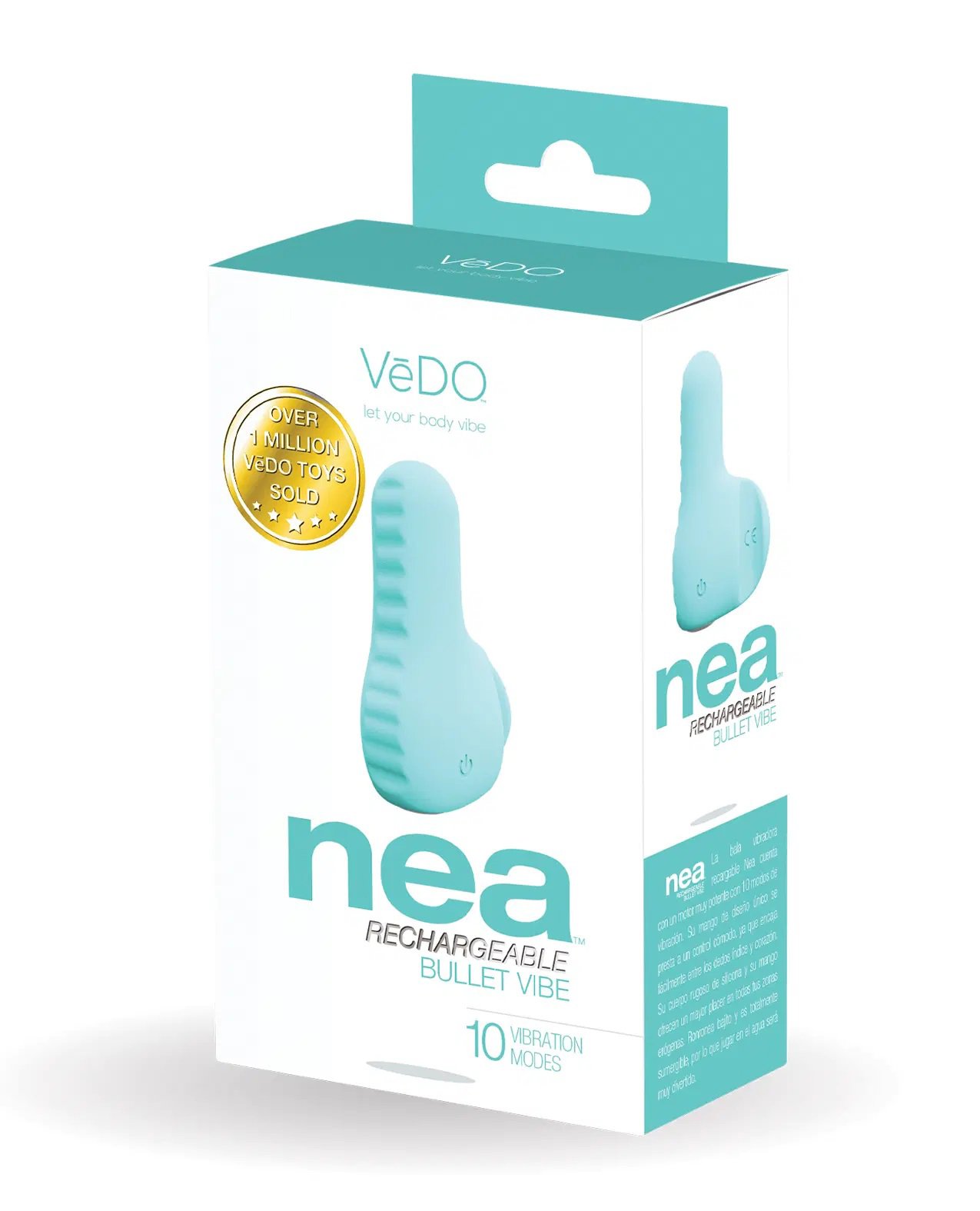 Nea Rechargeable Finger Vibe - Tease Me Turquoise image 0 Nea Rechargeable Finger Vibe - Tease Me Turquoise - Image 1