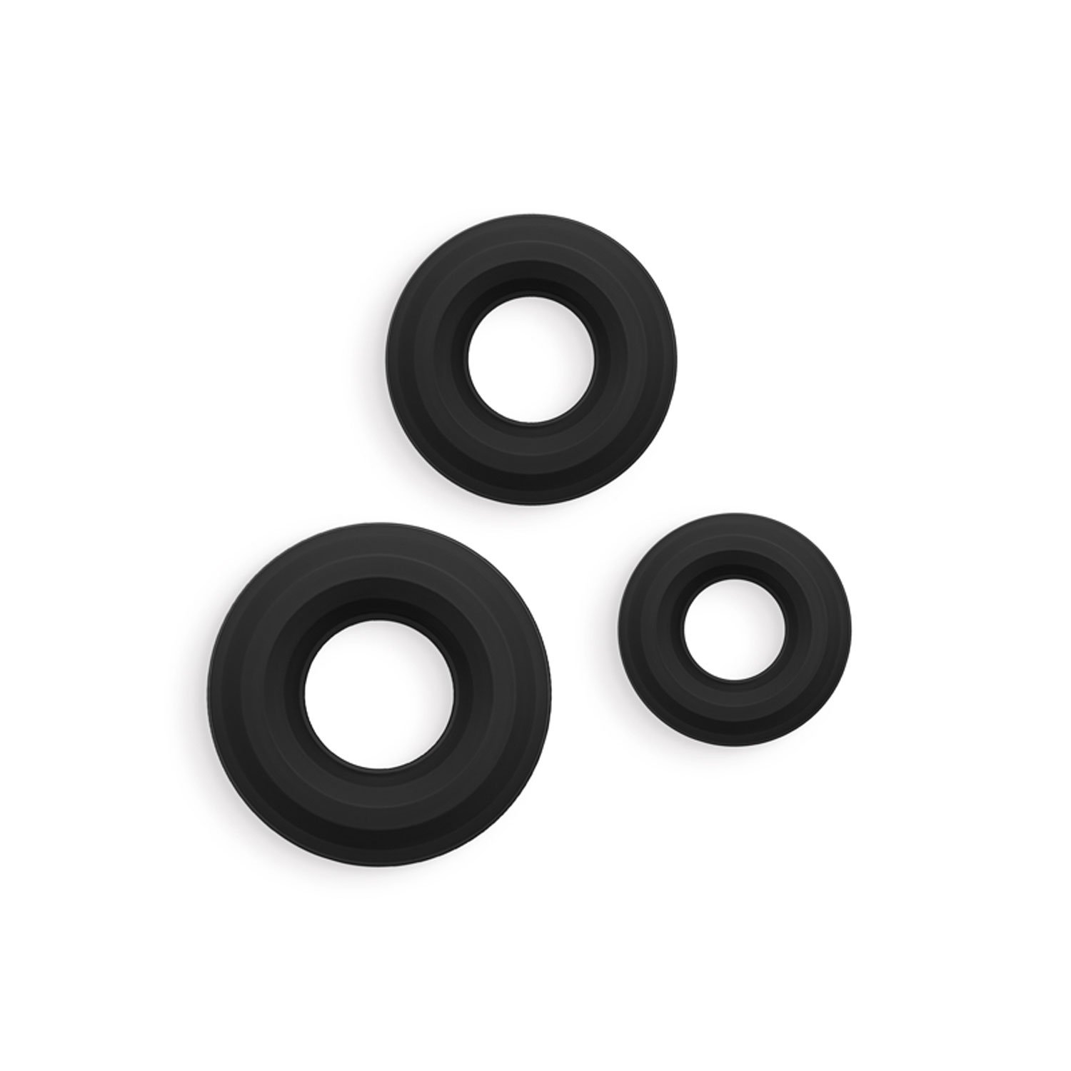 Renegade - 3pc Fireman Rings - Black image 0 Renegade - 3pc Fireman Rings - Black - Image 1