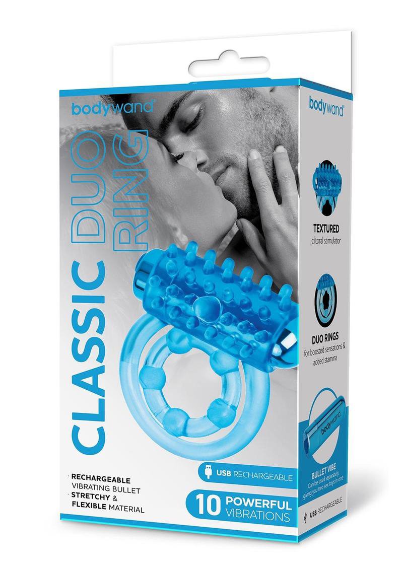 Bodywand Rechargeable Classic Duo Ring - Blue image 0 Bodywand Rechargeable Classic Duo Ring - Blue - Image 1