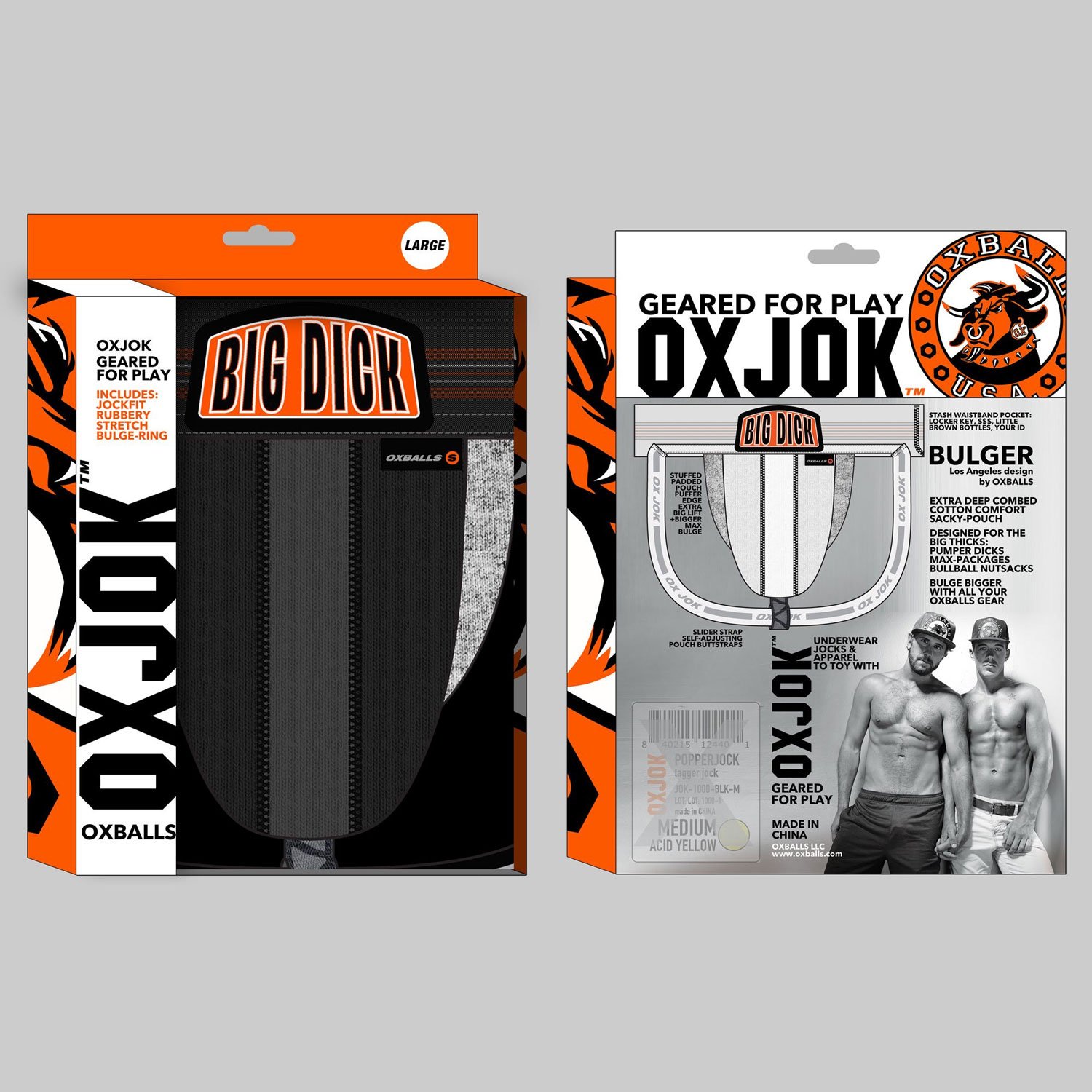 Bulger the Big Pouch Jock Black Iron Medium image 0 Bulger the Big Pouch Jock Black Iron Medium - Image 1
