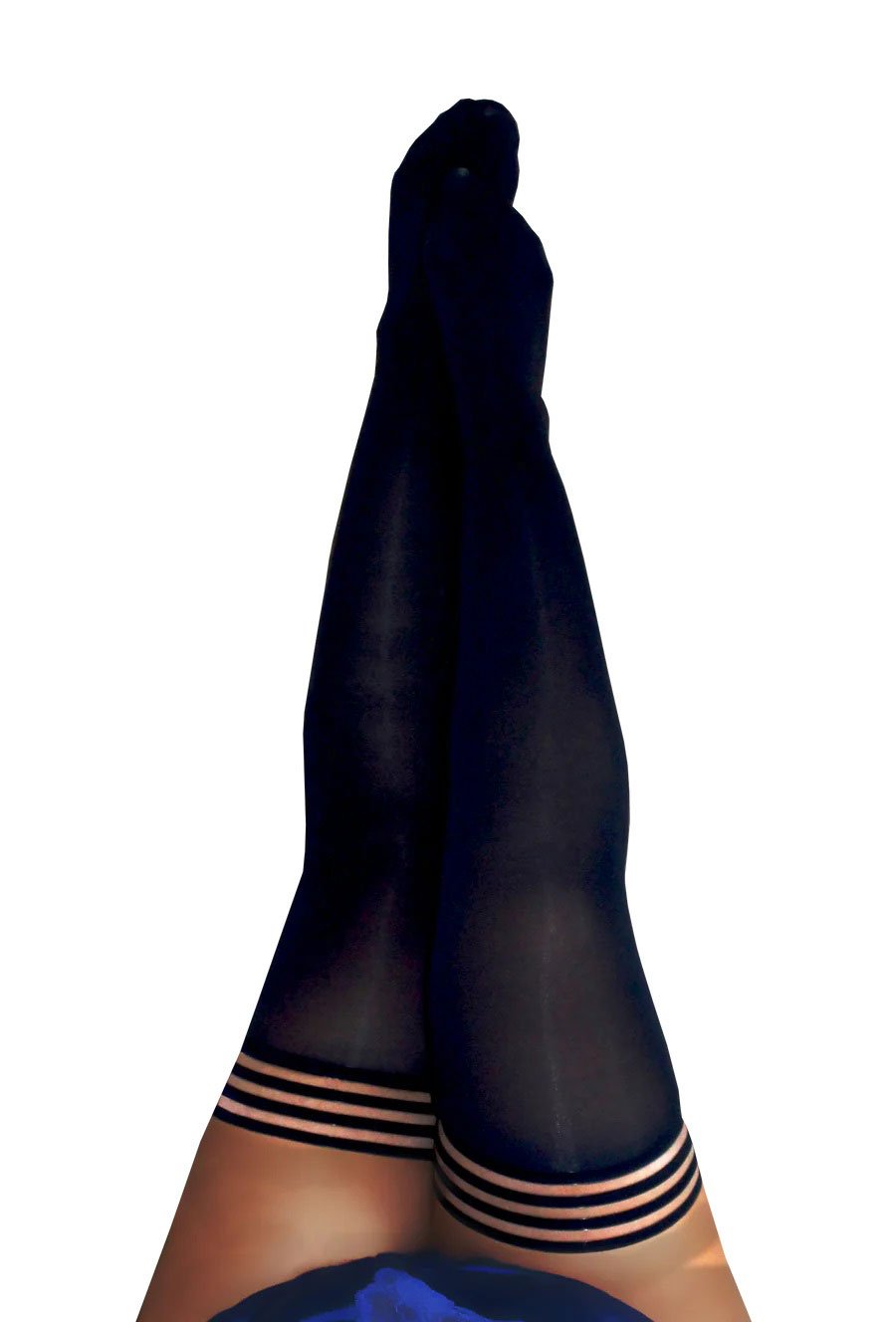 Danielle - Black Opaque Thigh High - Size D - Black image 0 Danielle - Black Opaque Thigh High - Size D - Black - Image 1