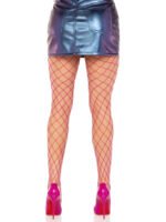 Spandex Diamond Net Tights - One Size - Magenta - Image 2