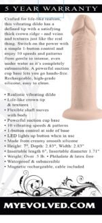 6 Inch Girthy Vibrating Dong - Light - Image 3