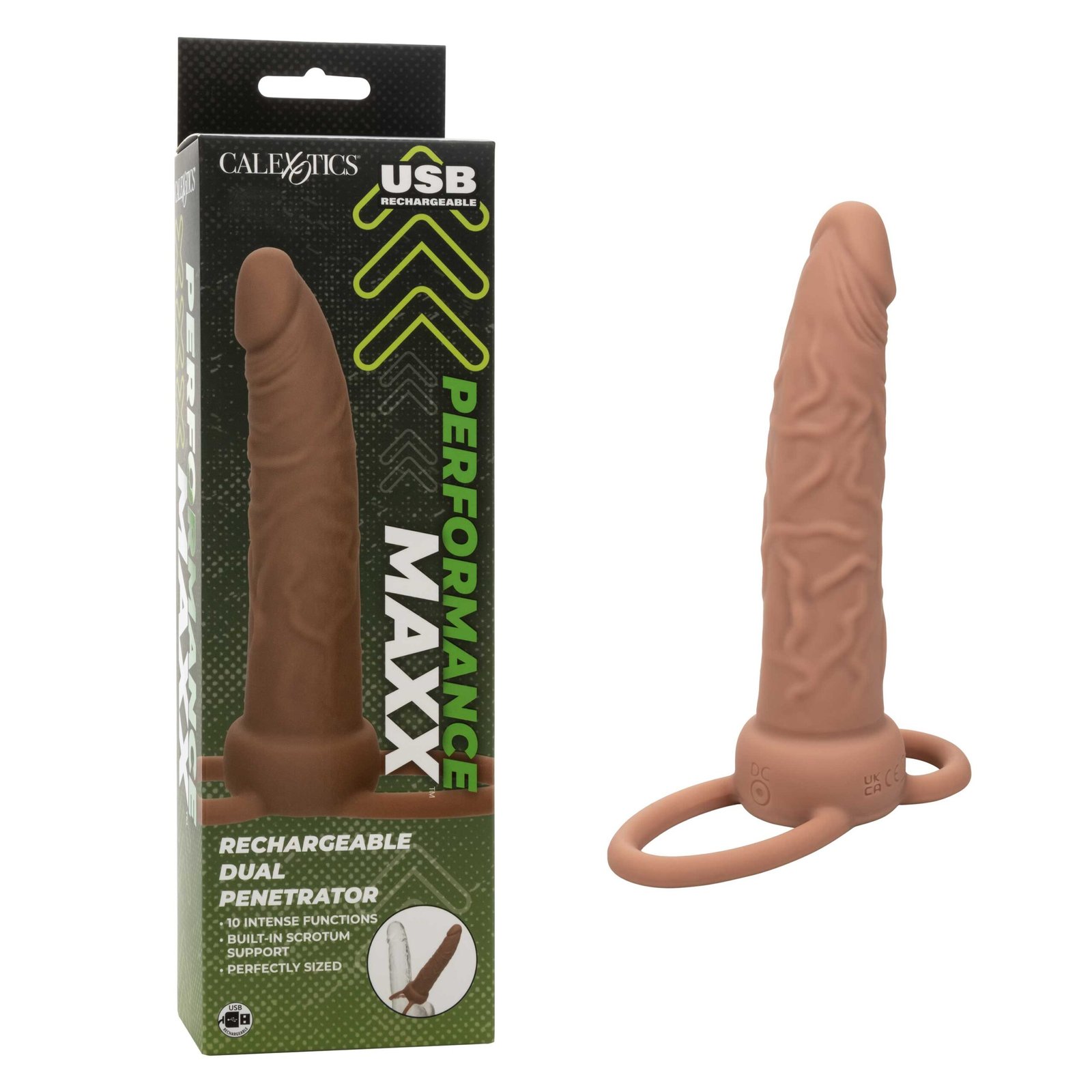 Performance Maxx Rechargeable Dual Penetrator - Brown image 0 Performance Maxx Rechargeable Dual Penetrator - Brown - Image 1