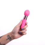 Rina Rechargeable Dual Motor Silicone 15- Function Vibrator - Pink - Image 3
