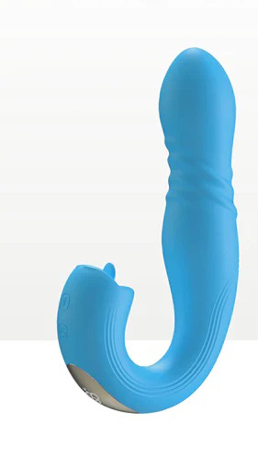 Joi Thrust 2 - App Controlled Thrusting G-Spot Vibrator - Blue image 0 Joi Thrust 2 - App Controlled Thrusting G-Spot Vibrator - Blue - Image 1