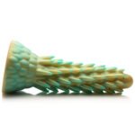 Stegosaurus Spiky Reptile Silicone Dildo - Green - Image 2