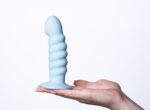 Paris Silicone Ribbed Dong - Blue - Image 2